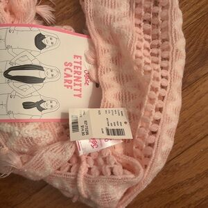 Cozy Pink Knit Women's Scarf
